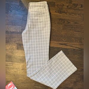 Express dress pants. Size 8 regular. Grey and blush striped.